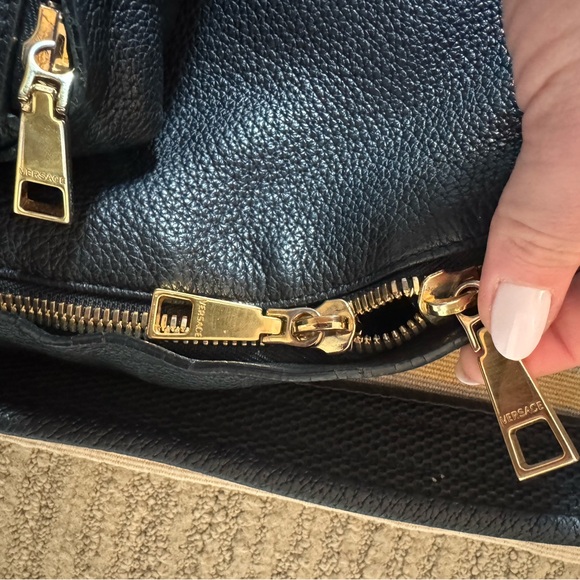 VERSACE Black and Gold Men's Backpack - Picture 10 of 16